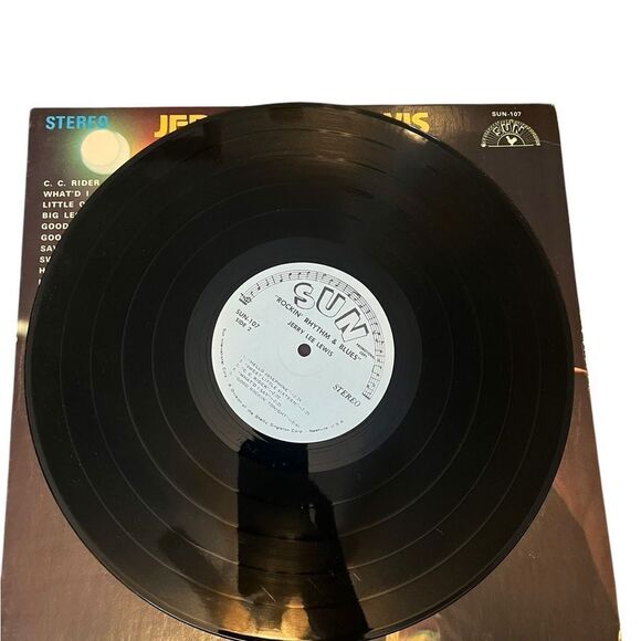 RARE JERRY LEE LEWIS “ROCKIN’ RHYTHM & BLUES” VINYL RECORD LP SUN RECORDS - Picture 7 of 7